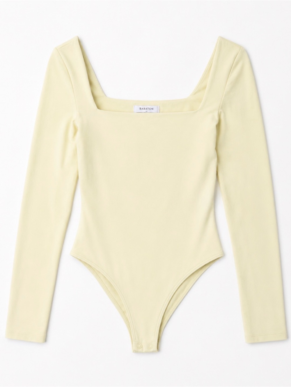 Aritzia Babaton Contour Thong Bodysuit XS Yellow Lime